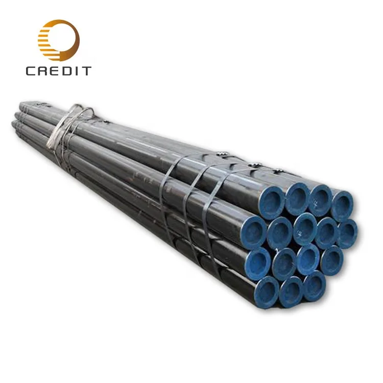 API 5L/EN A106 B/C DIN17175 Carbon Steel Galvanized Drill Pipe High-Pressure Boiler Seamless Steel Tube SCH 40 ISO9001 ASTM GS
