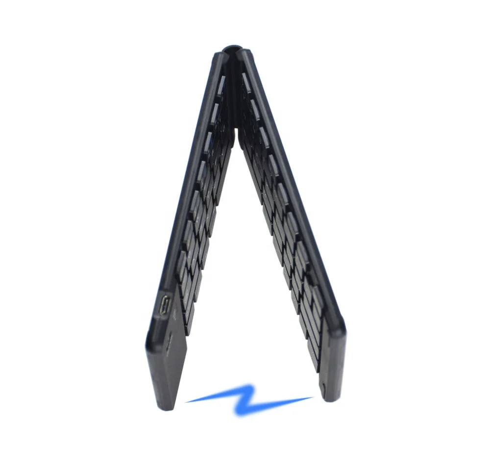 Comeic BKC128 New Portable Blue Tooth BT5.0 BT3.0 Wireless Foldable Keyboard with 3 Channels For Tablet PC Phone Multi Devices