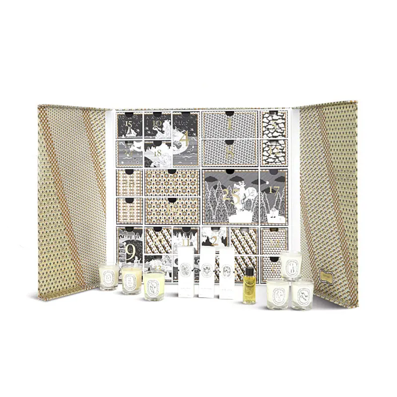 Custom Christmas 25 Days Empty Packaging Keepsake Baby Toy Advent Calendar for Kids