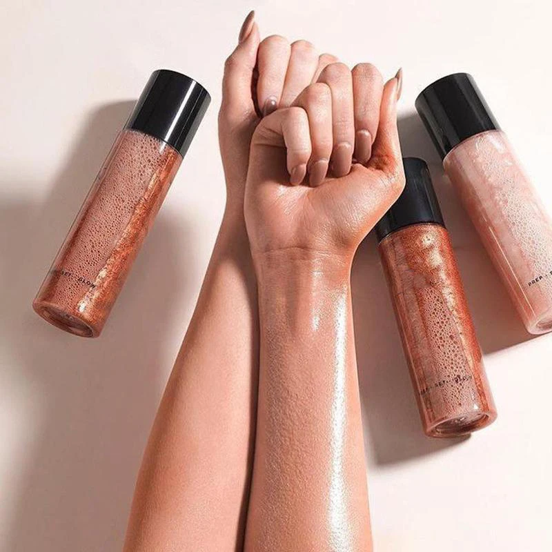 OEM Body Shimmer Private Label Vegan Body Glow Highlighter Nourishes Skin Shimmer Body Oil