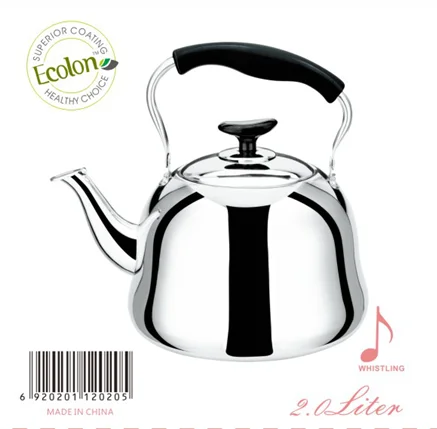 Stainless Steel Classical Kettle 1-6L   Stainless steel 201 whistling kettle