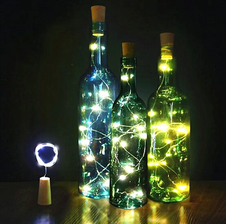  100 см 10 LED гирлянда с медным проводом Звездная бутылка вина СИД пробки огни в нее можно положить все необходимый принадлежности DIY Украшение для