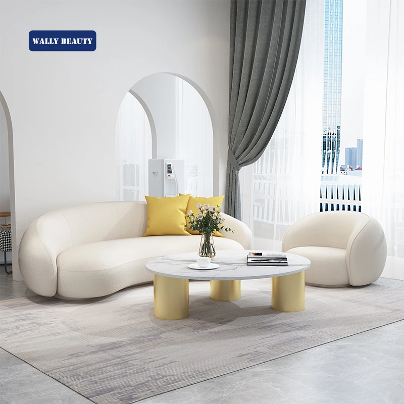 Wallybeauty salon furniture Nordic style clothing store leisure legless chair sofa waiting sofa