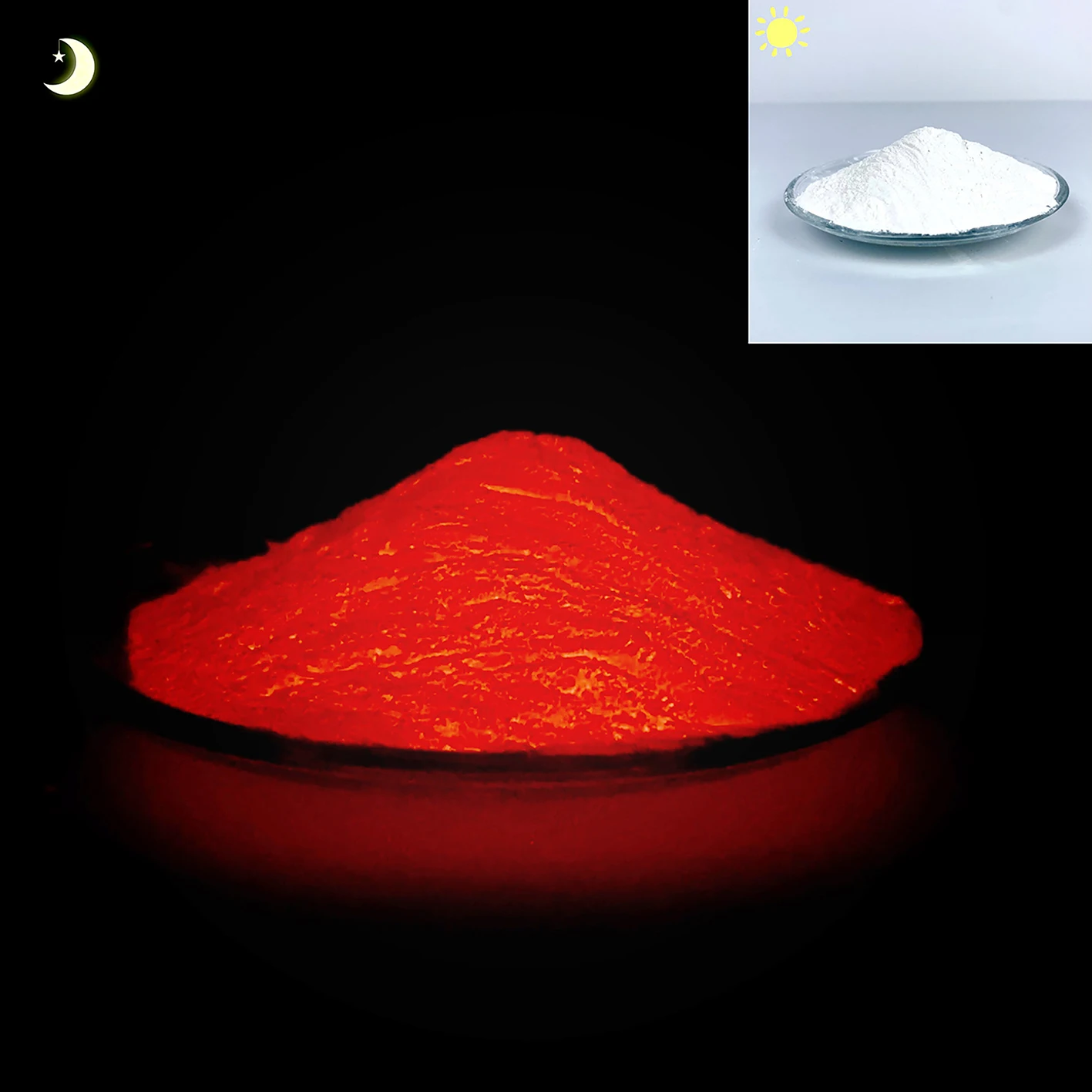 Self-Light Powder Glow In The Dark Uv Glow Pigment for Luminous Plastic Glow Coating Safety Sign Ink