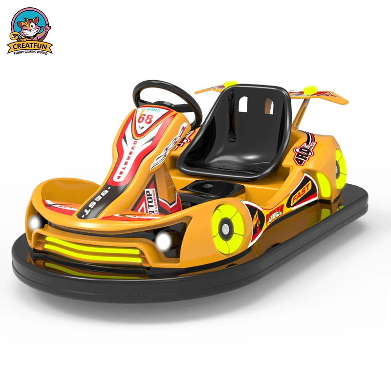 Hot selling outdoor amusement park equipment family games fiberglass electric bumper car