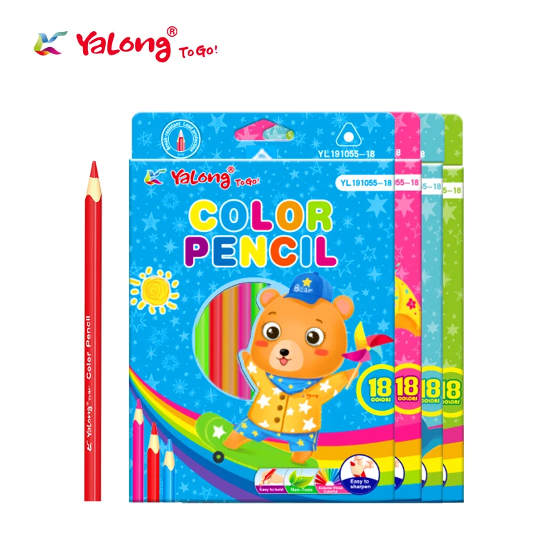 Best Selling 12 Colors PENCIL Professional Soft Core Colored Pencils For Adult Kids drawing