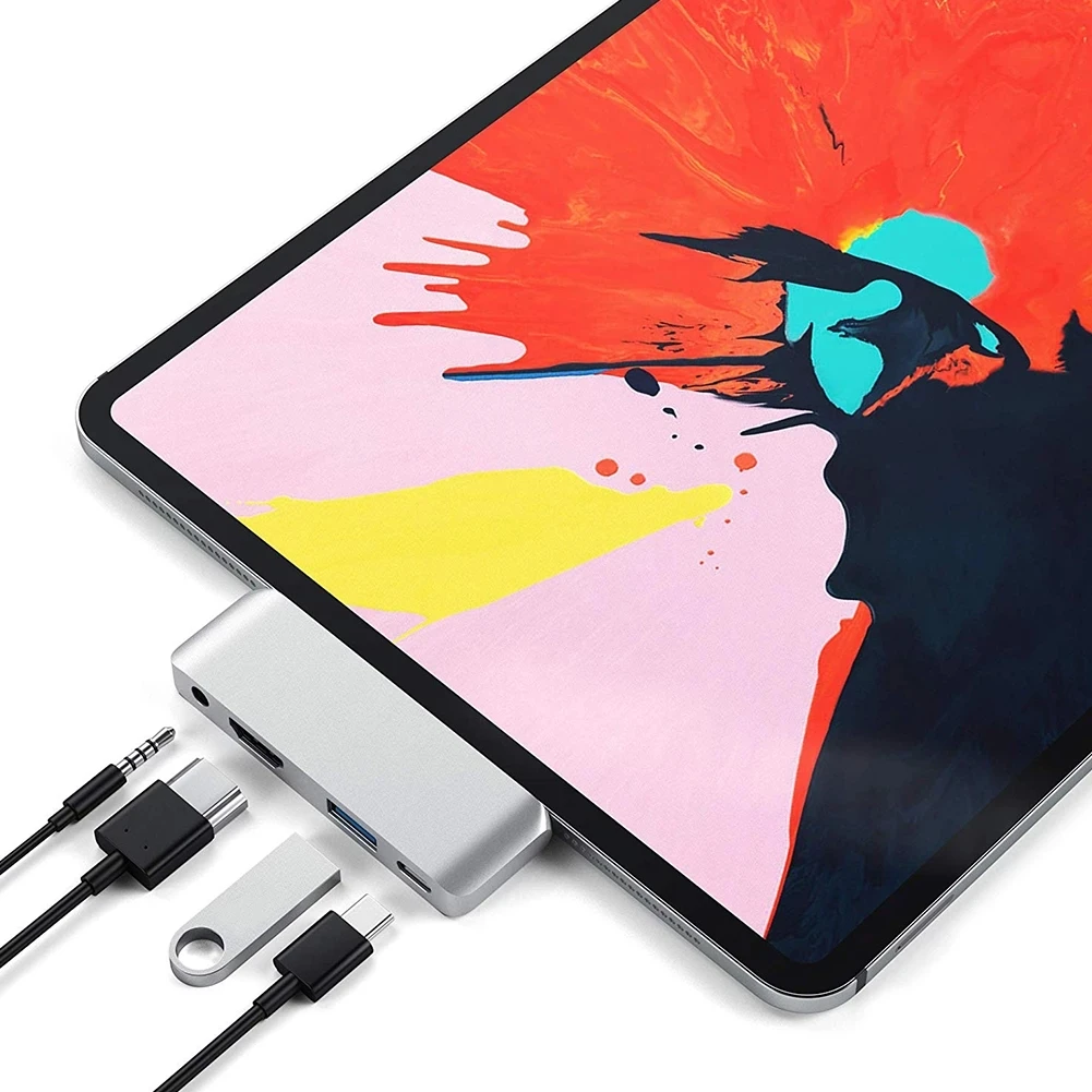 Кабель с разъемом USB типа C для мобильных устройств Pro Hub адаптер USB-C PD зарядки 3 0 и 5 мм разъем наушников iPad