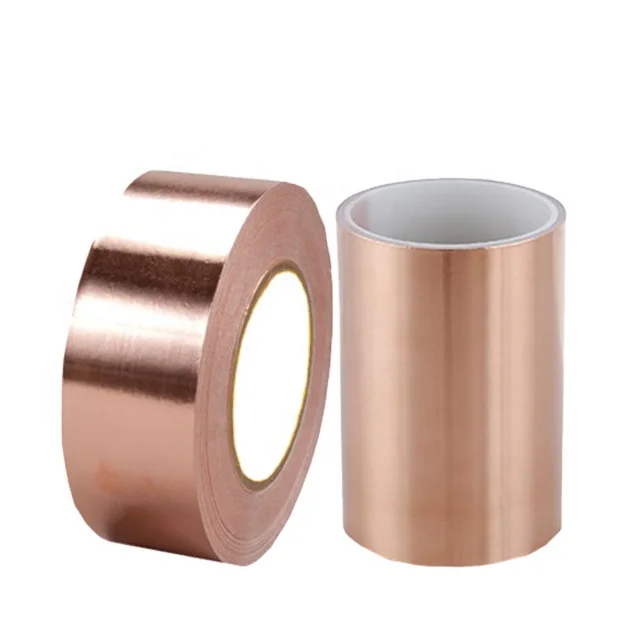 Factory Direct Sale Double Conductive Copper Foil Tape Fixer Around Stain Glass Conduction Copper Tape Hot Selling Copper Strip