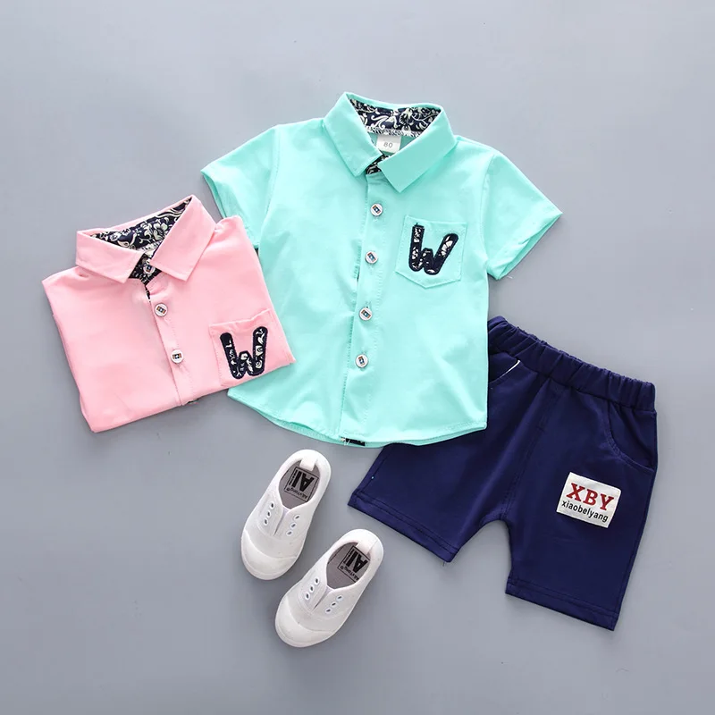 Wholesale Price Vietnam Summer Children Latest Cartoon Sports Two Piece Casual Suit Toddler Baby Boys Sets Little Kids Clothing