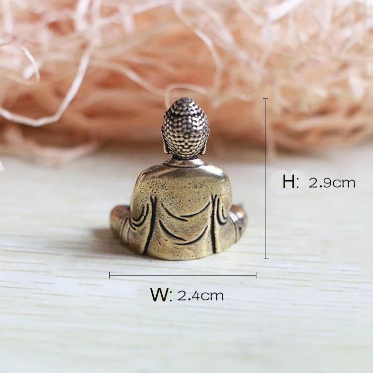 wholesale miniature brass buddha statue sakyamuni buddha car ornament hom decor