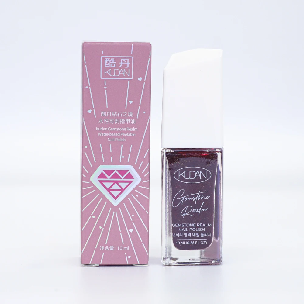 Kudan Hot Selling Uv Nail Polish 40-Color Private Label UV Gel Nail Art Polish Non-Toxic Water Based Peel-off Nail Polish