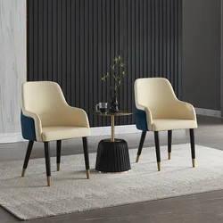 Dining chairs are luxurious, post-modern Nordic solid wood chairs, American family dining tables, stools and soft leather bags