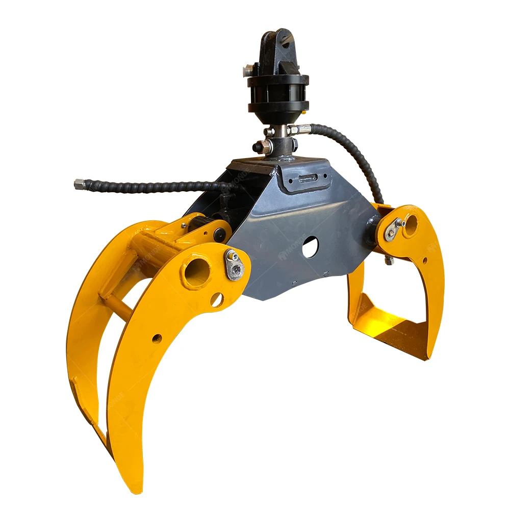 Hot Sale Hydraulic Rotatory Log Grapple For Stone Wood Timber Forestry Grab