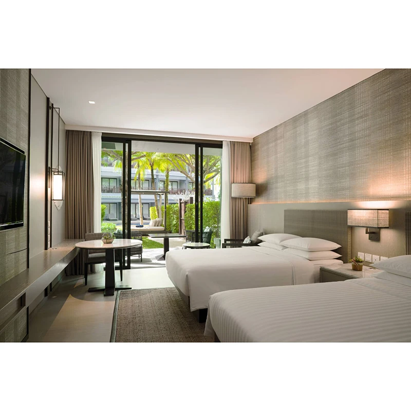 Marriott US Hotel Bedroom Sets China Factory Custom Made Hotel Project Furniture