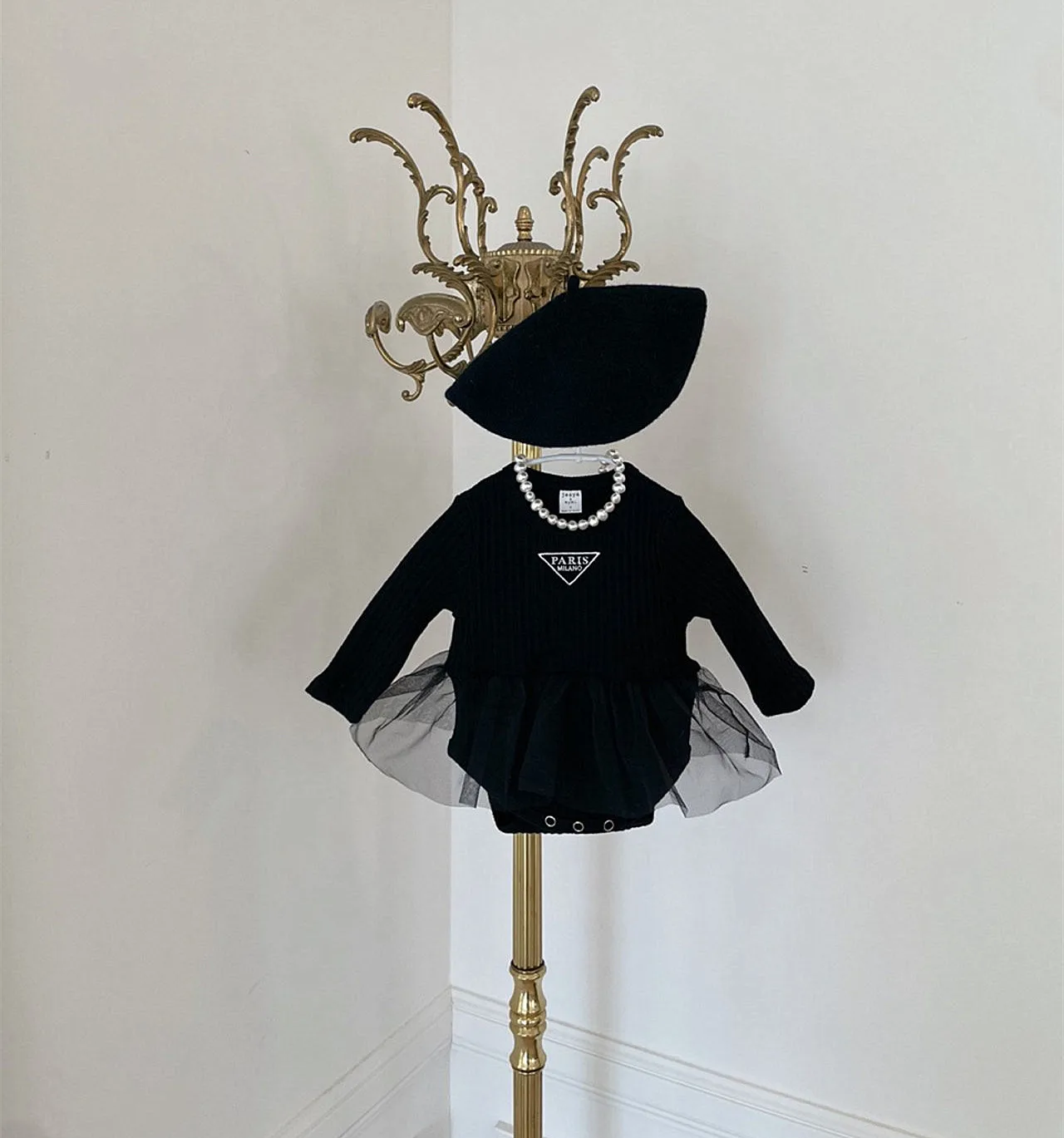 Spring Winter Fall Infant Toddler Long Sleeved Romper Baby Girl Kids Cotton Lace Bubble Skirt Onesie Jumpsuit Children Clothing