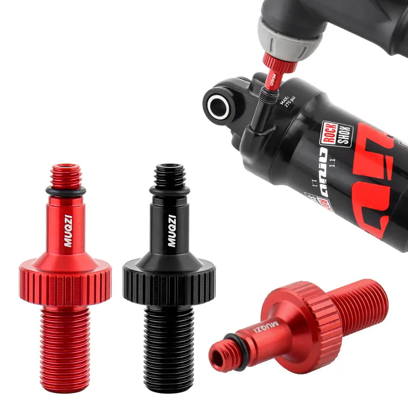 MUQZI Mountain Bike Accessories Aerated Conversion Nozzle Shock Absorber Pump Valve Adapter