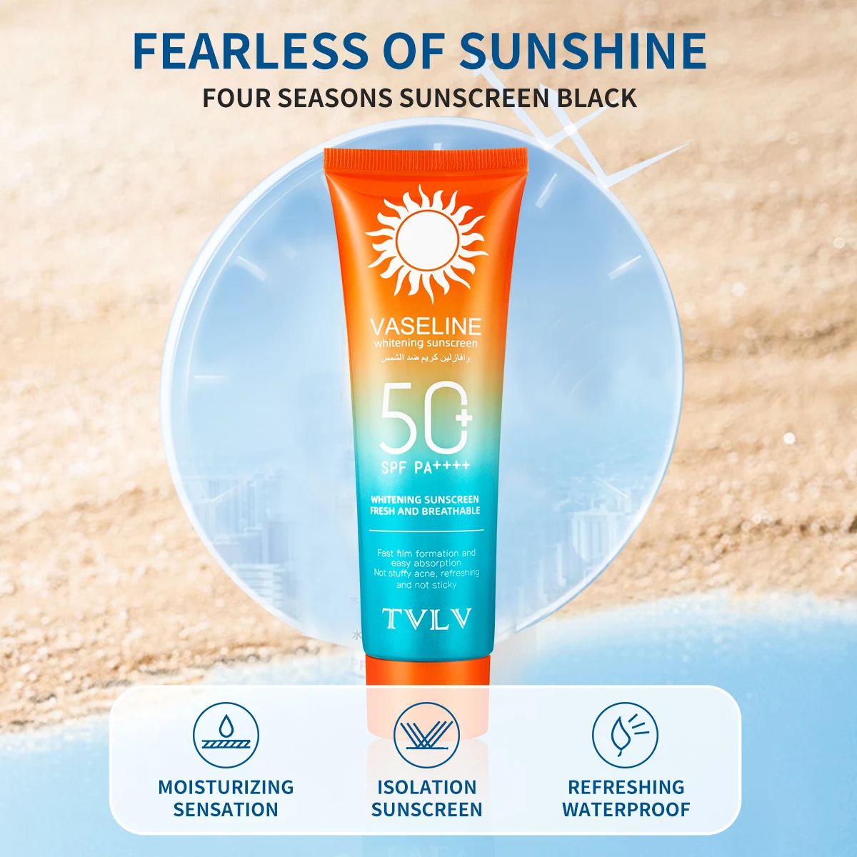 Private label women sun cream lotion sun block cosmetic High sun protection spf 50+ Anti-uv sunscreen tanning for face care