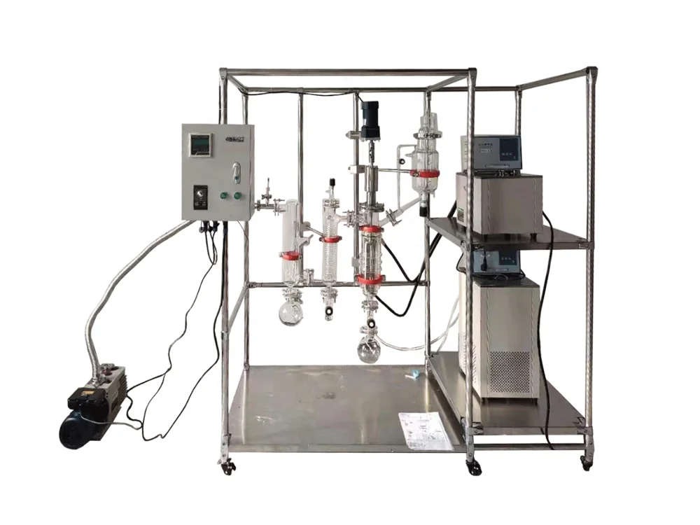 ANYAN 10 Litre Vacuum Glass Wiped Film Distillation Column Reflux Condenser Rotary Evaporator with Water Bath