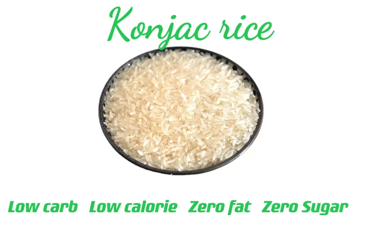 HALAL food gluten free non gmo Instant Shirataki Rice Dried  Konjac Rice