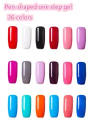 professional 36 colors one step easy carry easy operate rotate open uv gel nail polish pen nail pen gel manufacturers