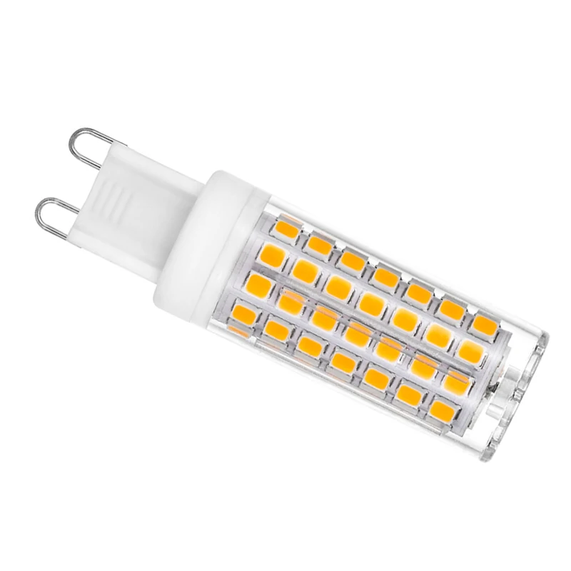 clear ceramic body pc cover G9 warm white pure white natural white G9 led bulb