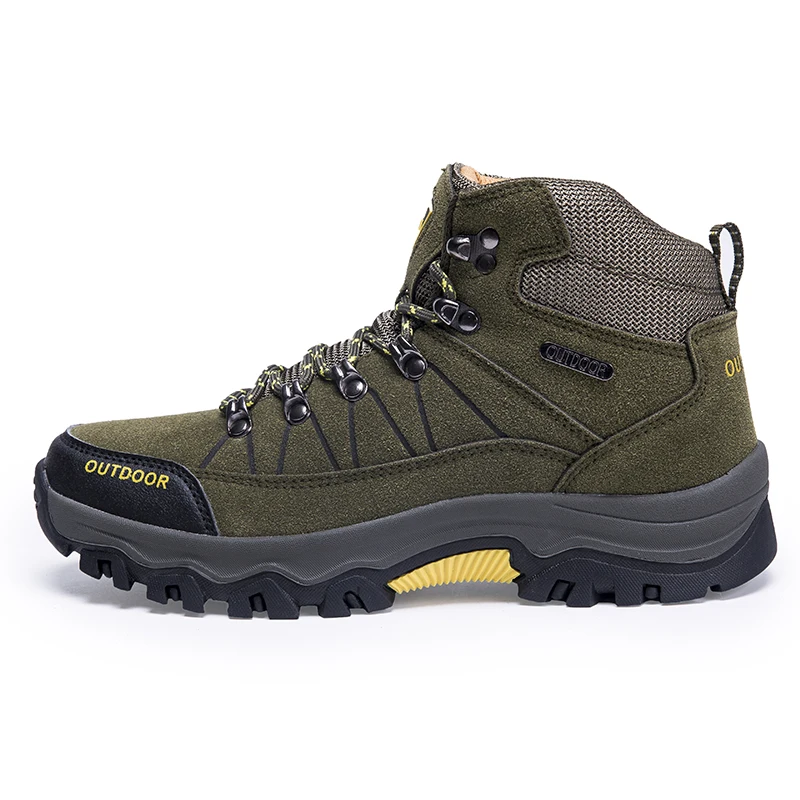 
High quality high ankle waterproof hiking outdoor boot shoes wholesale cheap mens camping shoes manufacturer 