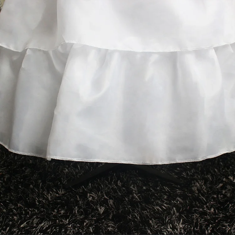 new design under dress with hoop boning satin petticoat bridal manufacturer