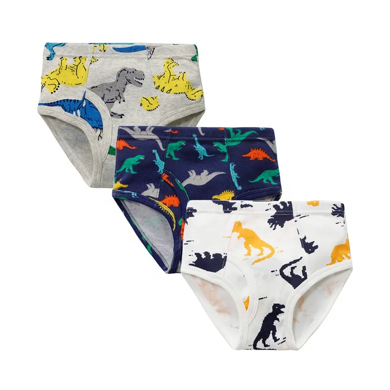 
Custom Cotton Breathable Print Knitted Cartoon Character Kids Boys Briefs Underwear 