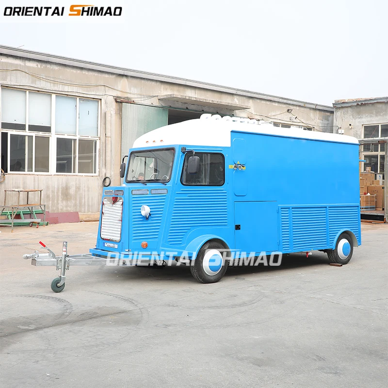Modern Design  Mobile Vending Car Electric Food Truck Retro Vintage Food Truck for Sale Deep Fryer Food Trailer