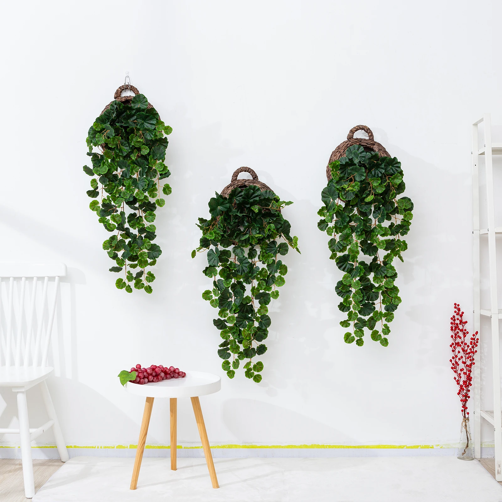Home Office Outdoor Indoor Decor Artificial Greenery Ivy Garland Leaf Felt Garland