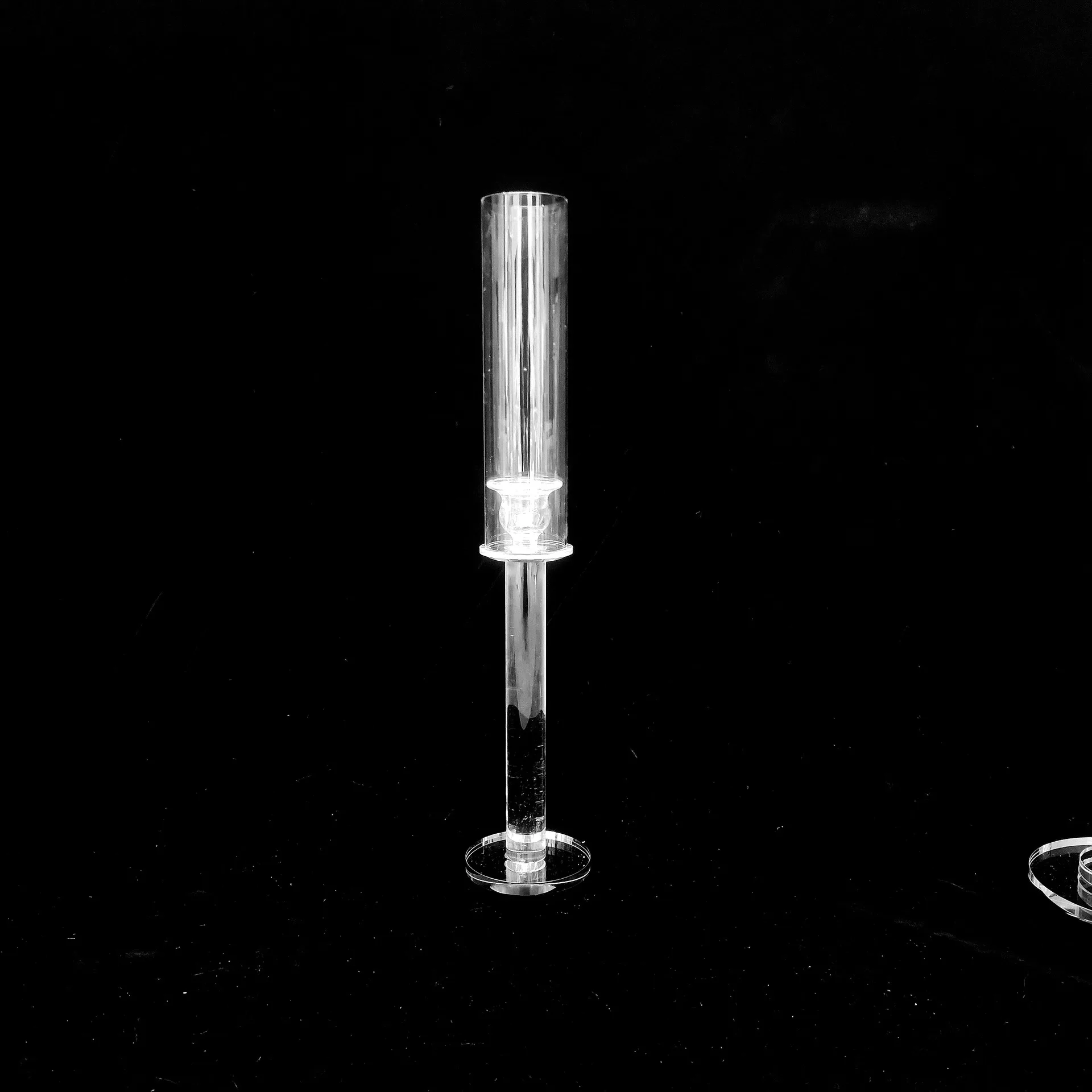 European-style single straight glass candlestick wedding props candle holder Crystal candle cups