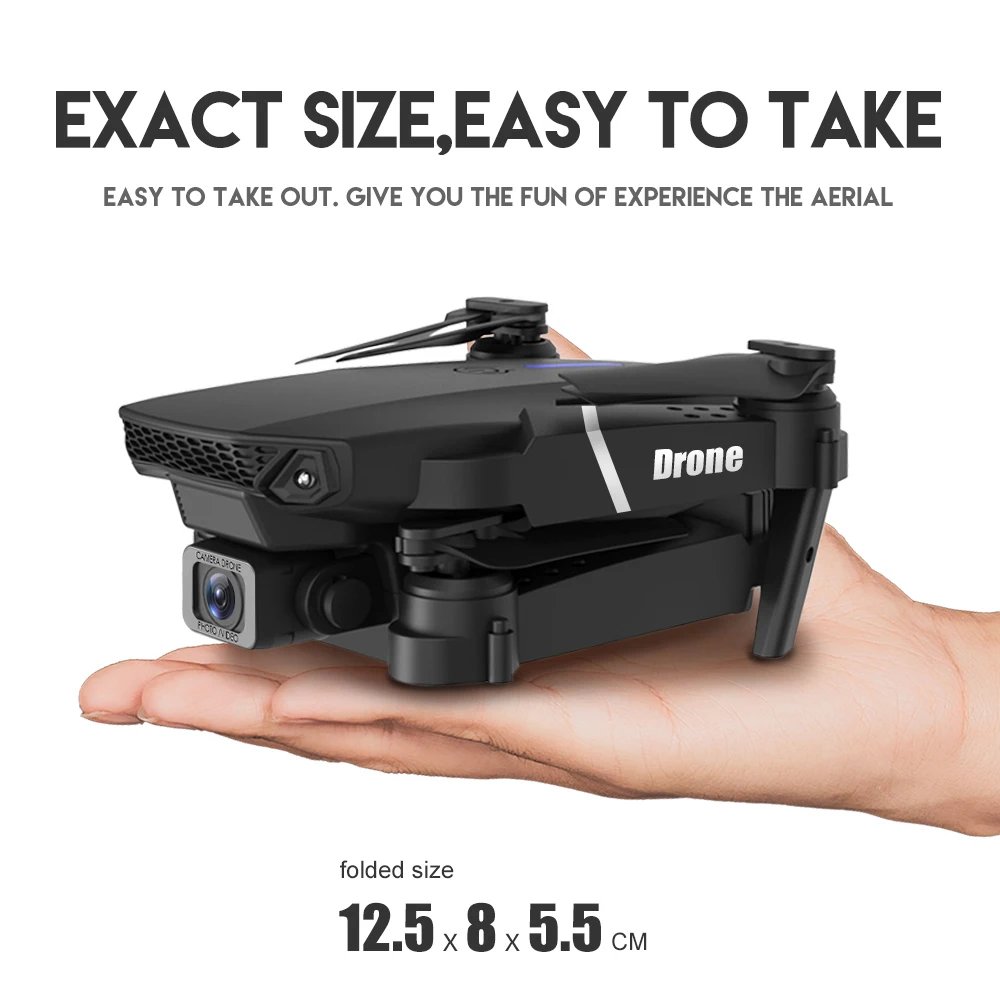 E88 Pro mini drone drones with 4k camera professional remote control battery accessories FPV drone for kids toys