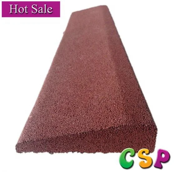 rubber flooring ramp for ground edge