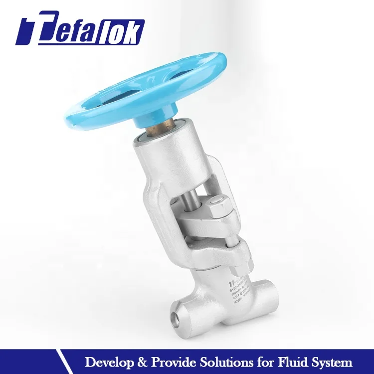 High Quality Carbon Steel Globe Valve Two Piece ss316 Forged 65 Degree Bolted Bonnet Globe Valve Butt Welded Globe Valves