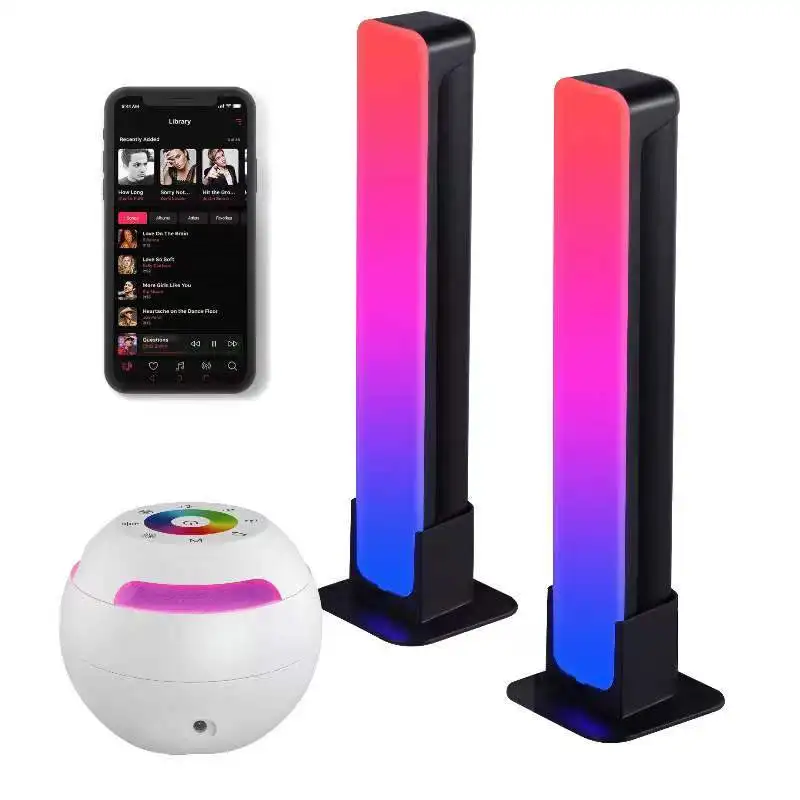 Smart RGB Pickup Music Rhythm Light Bar Wireless Sound Activated LED Ambiance Light Bar
