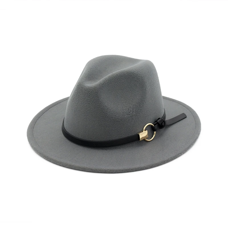 Manufacturer Custom Wool White Fedora Hats Big Wide Brim Men kids Women Leopard Fedora Felt Hat Green Boxes Pink Ladies Stylish