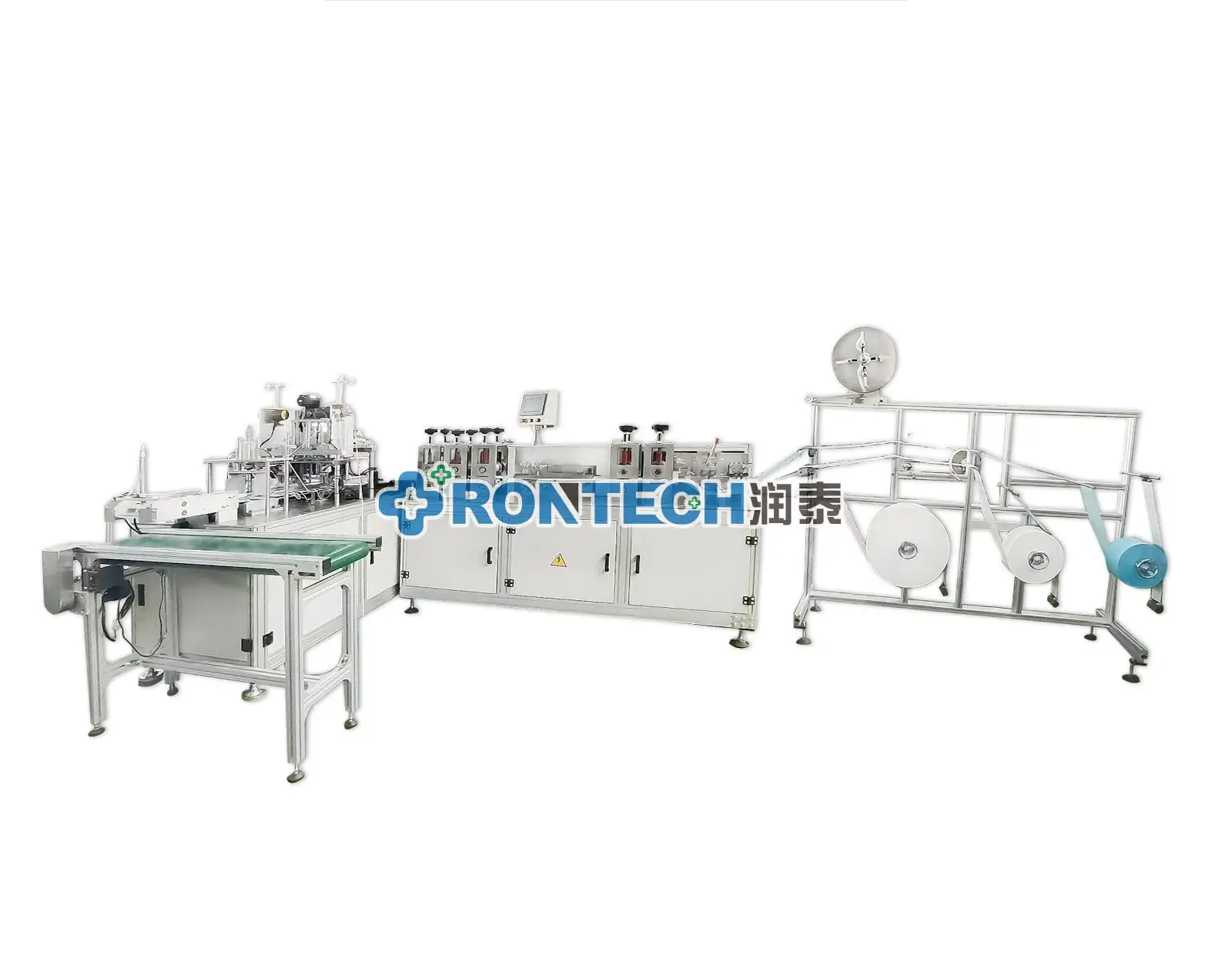 Высокоскоростной упаковочный автомат для плоское лицо маска 3 слоя ультразвуковой Маска машина автоматическая хирургическая делая