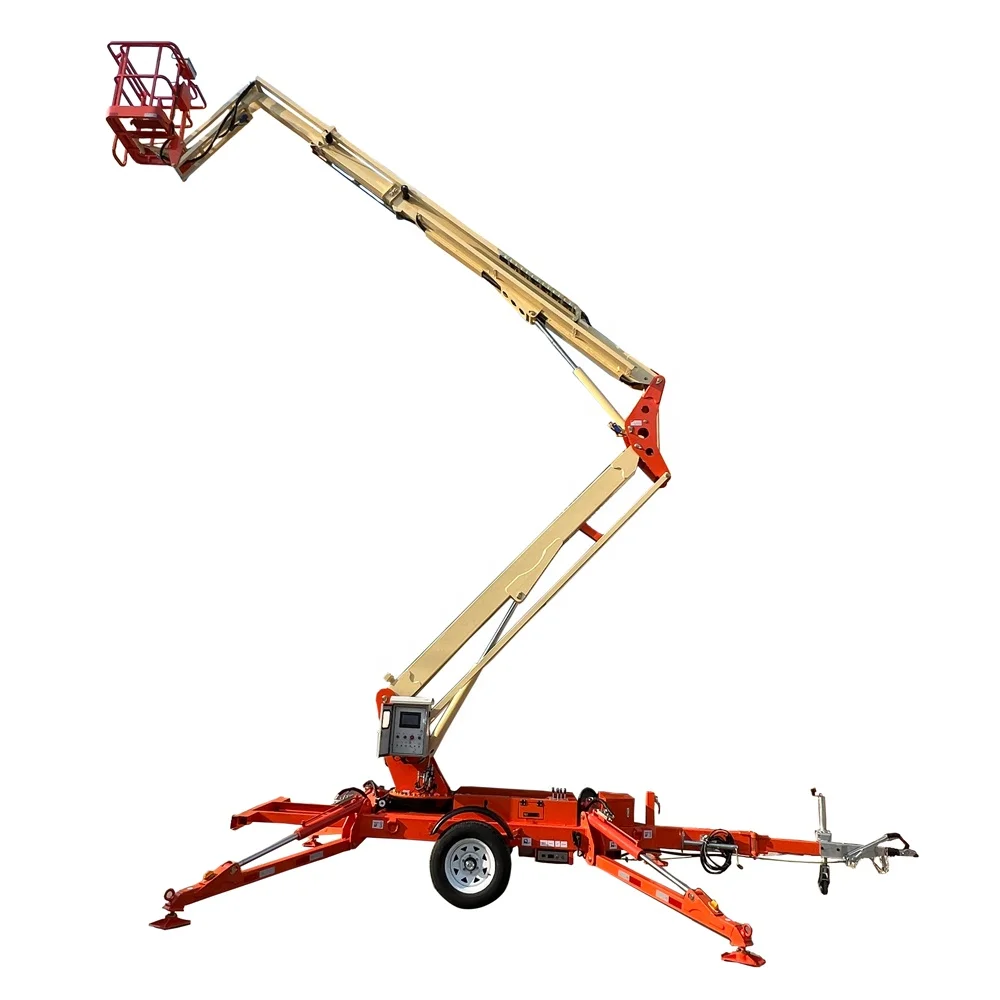8-20m Customised Aerial Lifting Crank Platform Self-Propelled Lift Repair Aerial Worker Lift Trucks Diesel Engine