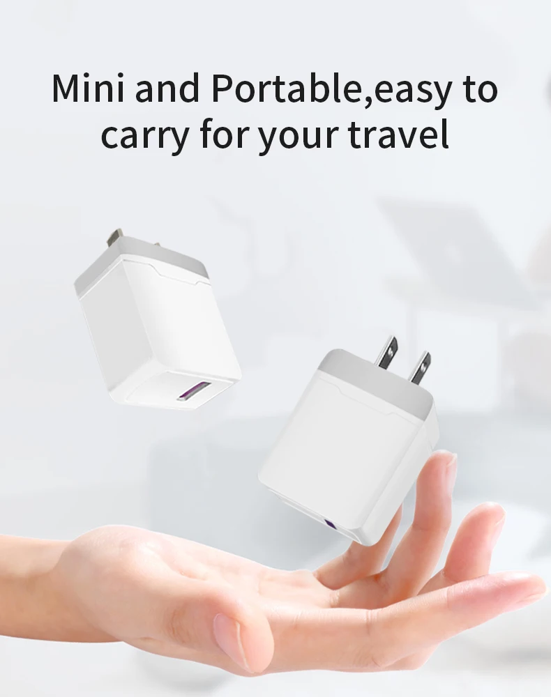 
ICE-Bingo 18W QC3.0 Fast charging Multi Protocols Mini One Port USB Wall Charger For iPhone Samsung Huawei Oppo Vivo 