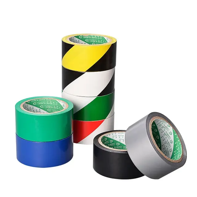 PVC Warning Tape or floor marking  tape with adhesive black&yellow color