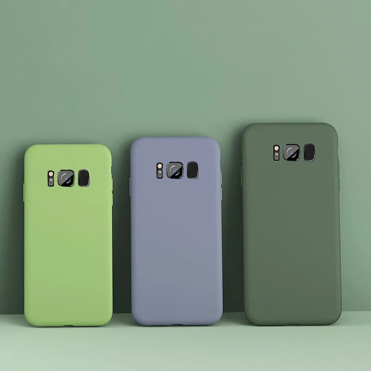 на ощупь жидкий силиконовый чехол для мобильного телефона SamSung Galaxy S10 S9 S8 Примечание 10 плюс