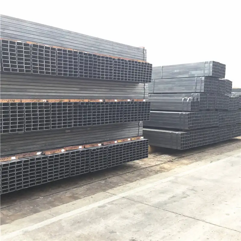 Rectangular Seamless Pipe Customized Size Astm Q235 A36 A105 S355jr Carbon Steel Tube in stock