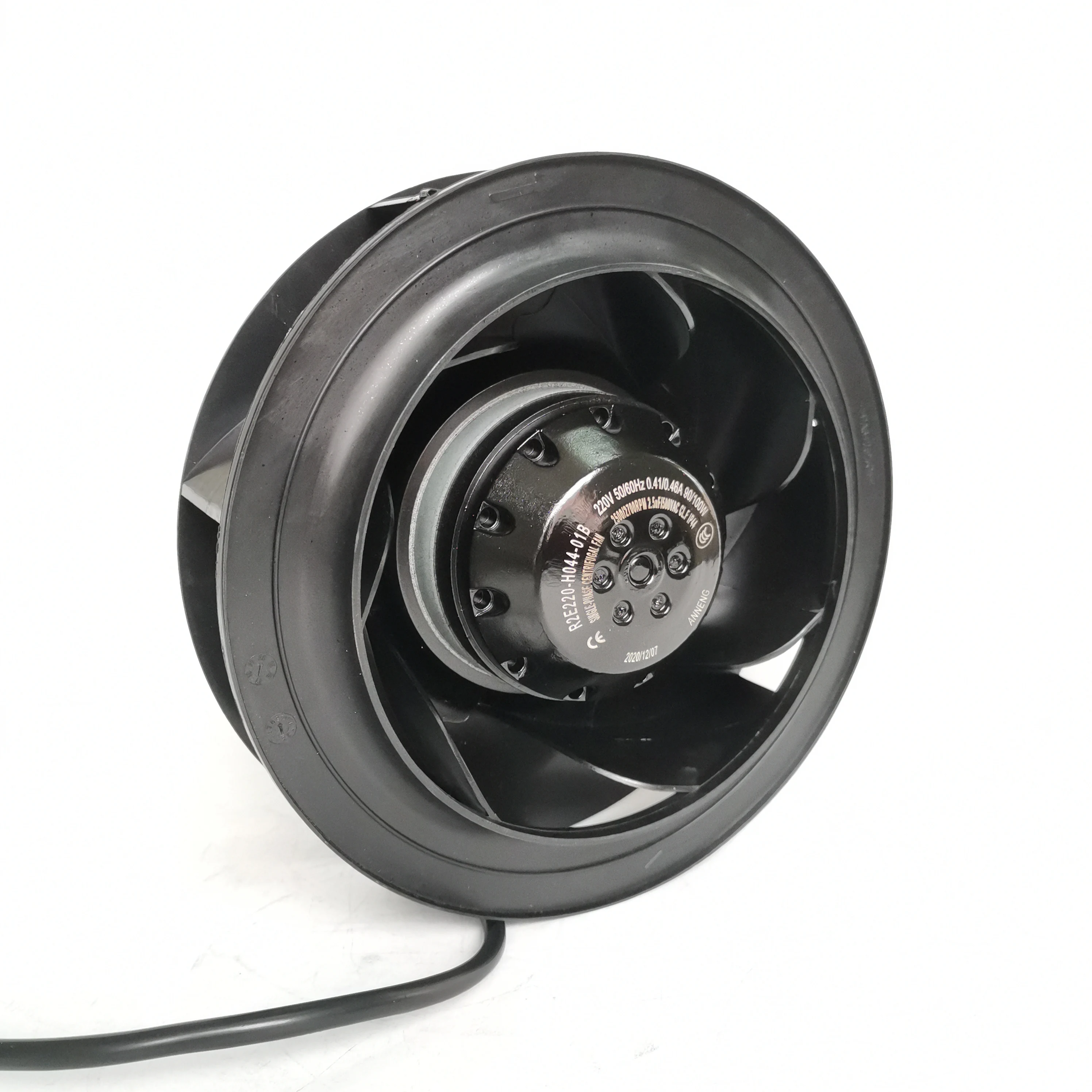 110v 230v 220mm cabinet cooling ventilation  radial centrifugal fan air purifier 3 speeds radial fan motorized fan