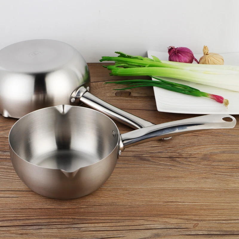 Factory direct selling stainless steel 18/20/22 cm die cast cooking pot mini sauce pan,stainless steel Korea pot