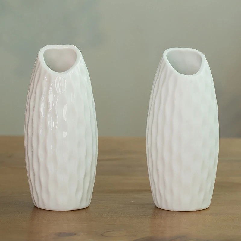 Small fresh ceramic flower vase creative mini hydroponic flower machine ins wind home living room decoration special