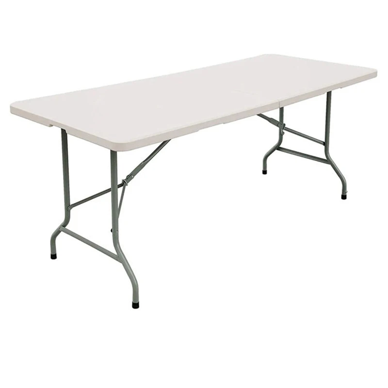 6Ft Large Portable Square Plastic Folding Table Picnic Outdoor Furniture Camp Bbq Cafe Dinning Garden Party Game Tables