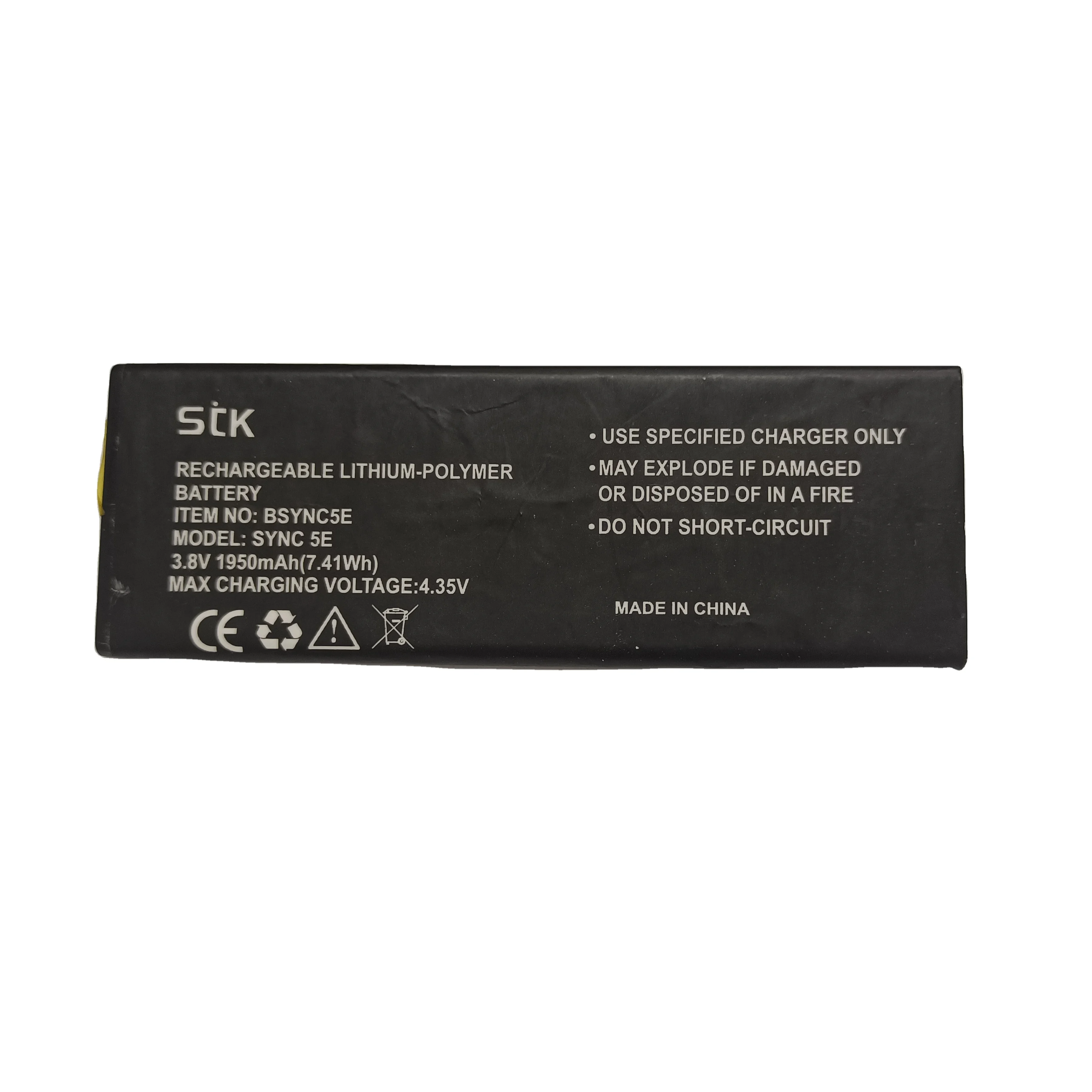 high quality 3.8 volt 1950 mah replacement mini portable digital cell phone battery bank for STK SYNC 5E