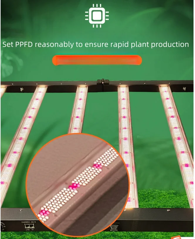 Very cost-effective 720W UV IR  plant growth light  Plant growth lights with high PPDF values Black shell plant growth light