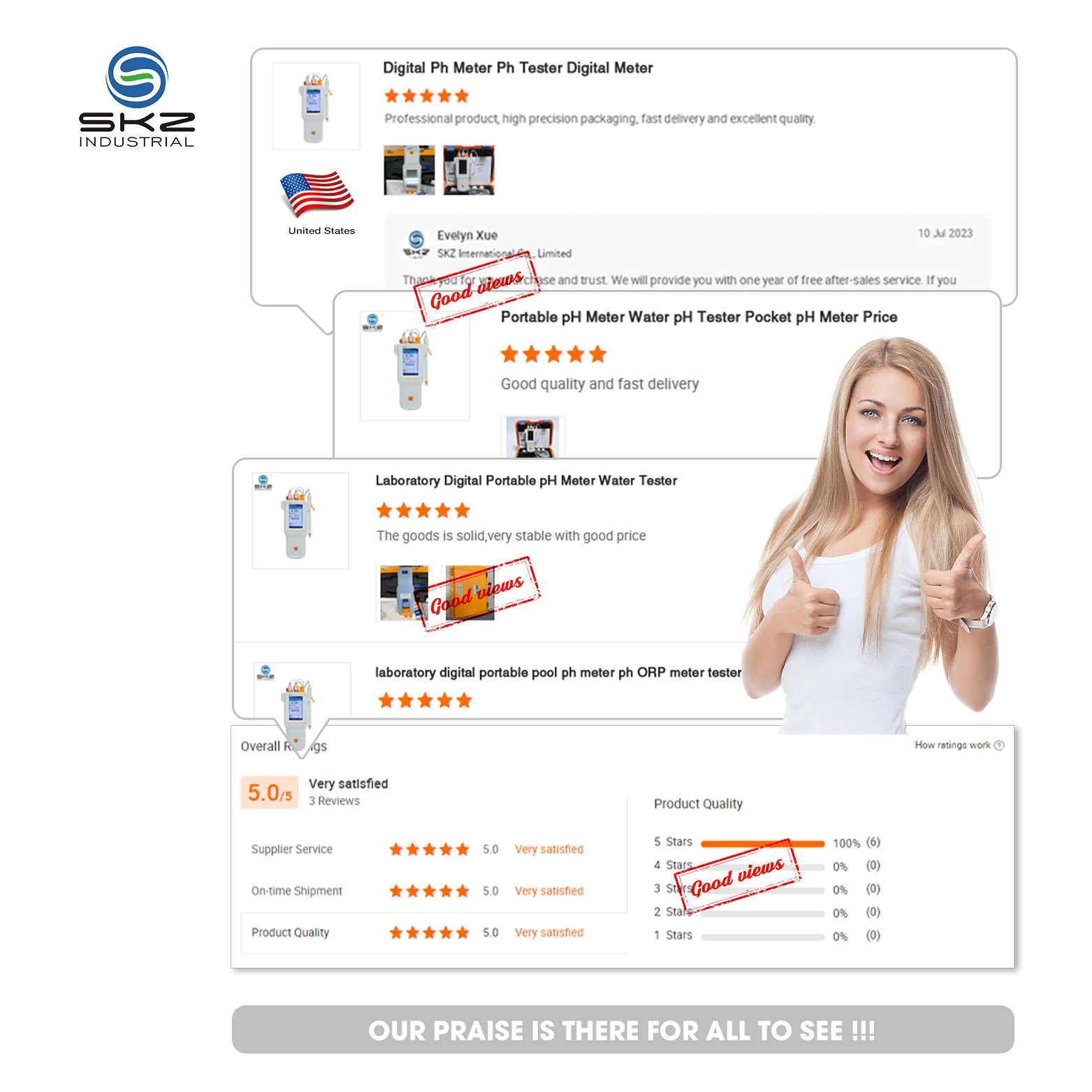 High Quality Portable PH310T PH Tester Digital Meter Water PH Meter For Lab