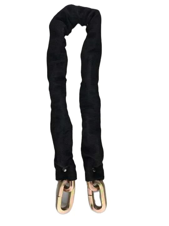 Black Chain  Bike Lock With U Type Padlock Cloth Cover Heavy Duty Bicycle Lock